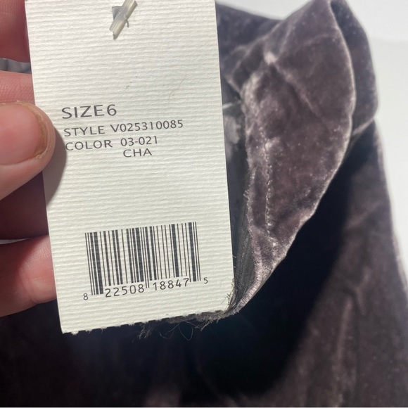 Vince Vintage Y2K Vintage Silk Rayon Velvet Camisole Tank With Tulle Trim NWT 6 - Picture 13 of 14